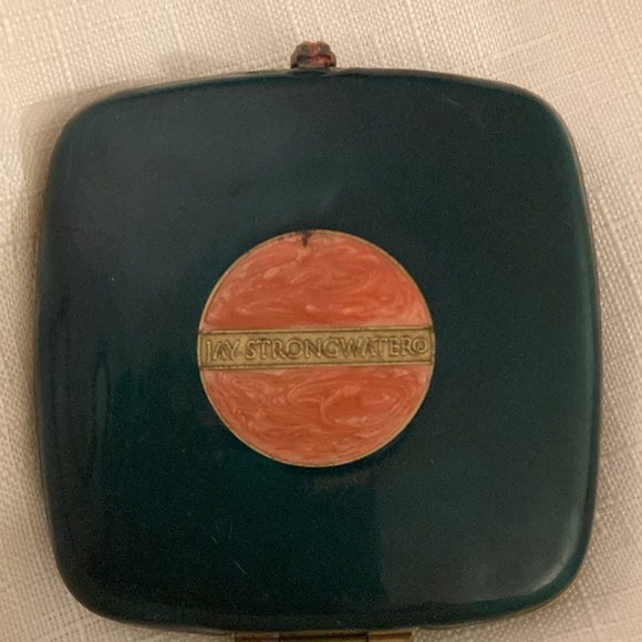 Jay Strongwater Vintage Decorated Double Mirror Compact RARE - Picture 4 of 8